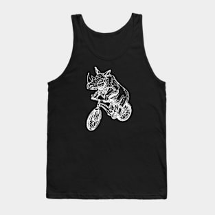 SEEMBO Rhinoceros Cycling Bicycle Cyclist Bicycling Riding Bike Tank Top